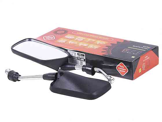 Зеркала мопед Дельта (квадратные, черные, d-8mm)  -3 Мукачево