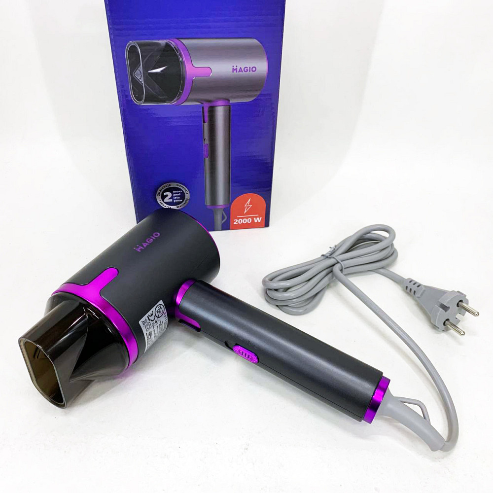 Функціональна щітка для сушіння Magio, Фен для укладання з холодним обдувом Фен дому та подорожей WD-15 Львів - фото 5