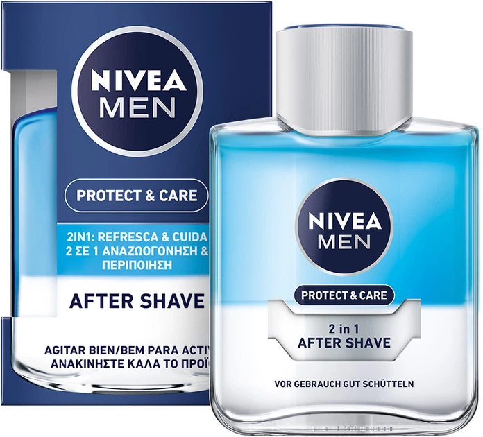 Лосьон после бритья NIVEA MEN Защита и уход 2в1 Свежесть + Комфорт 100 мл Львов - изображение 1