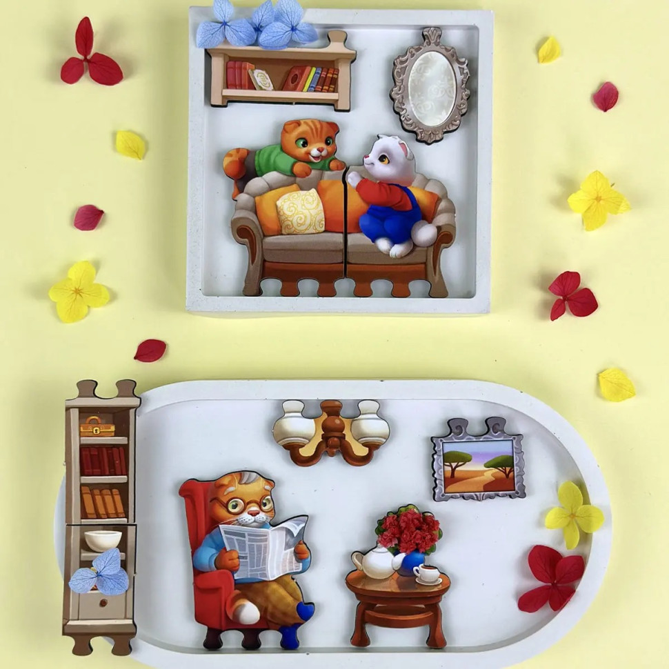 Деревянный пазл-вкладыш 