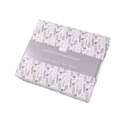 Постільна білизна Home Line Фланель Цвітіння трав рожевий полуторний (179189) Вінниця