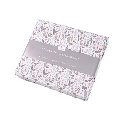 Постільна білизна Home Line Фланель Цвітіння трав рожевий полуторний (179189) Вінниця - фото 2