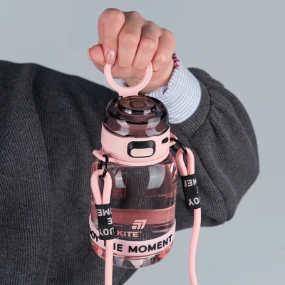 Поильник-непроливайка Kite 700 мл, рожево-сіра (K25-1218-3) Винница - изображение 8