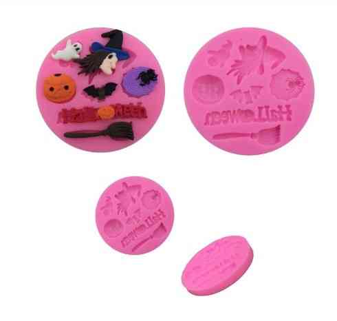 Молд силиконовый Хэллоуин 73 мм розовый Киев