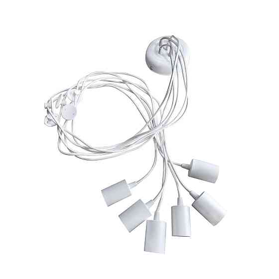 Подвесная люстра паук белая 6 ламп Е27 Spider NL 149-6W Одесса