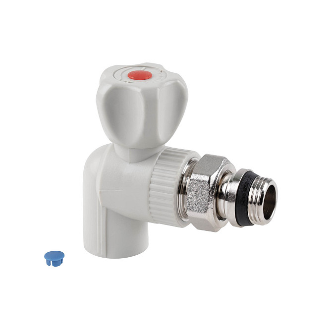 Кран кульовий радіаторний PPR Thermo Alliance 20х1/2" кутовий Київ - фото 1