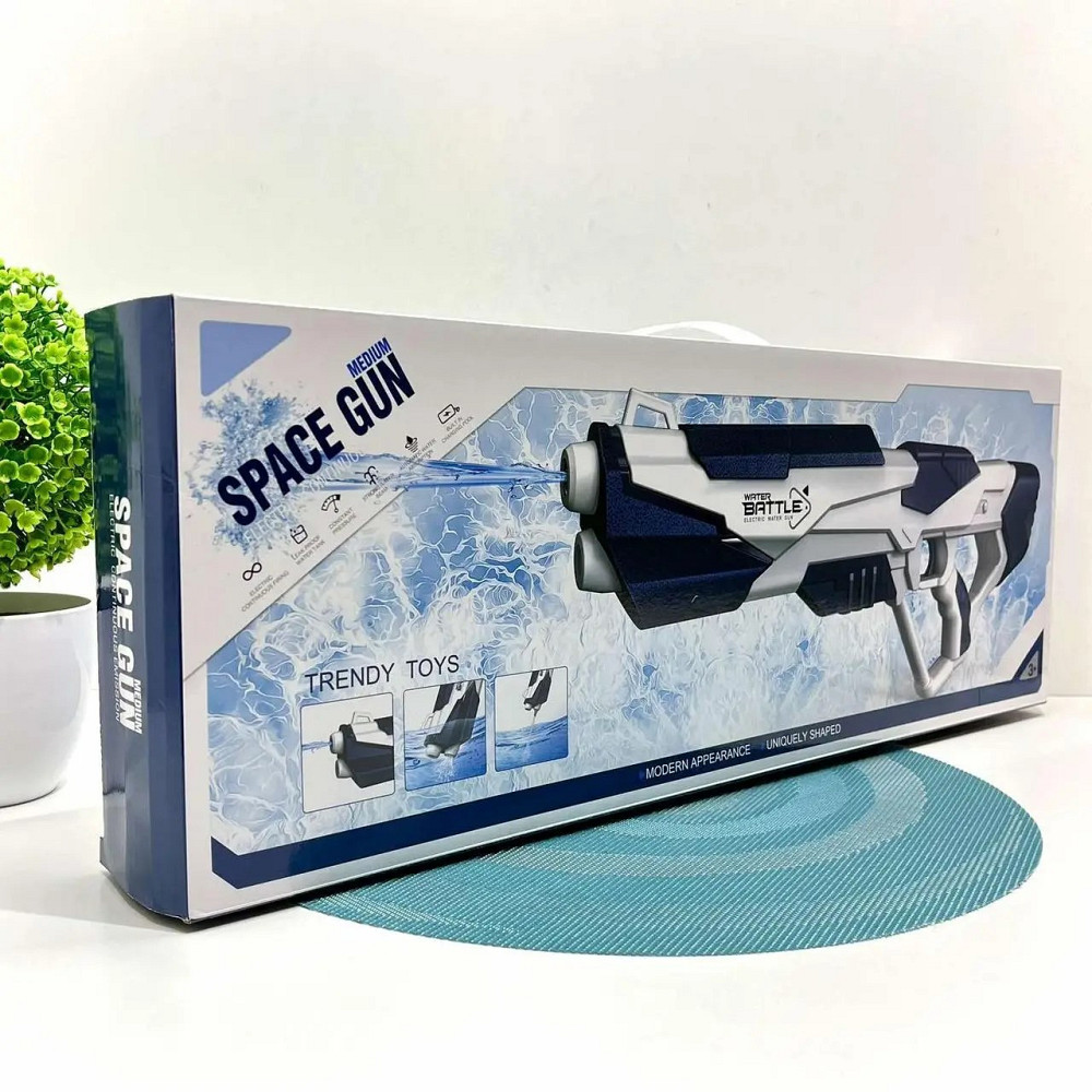 Автомат водний на акумуляторі вбудована ємність для води Біло-синій (CY 005) Чернігів - фото 3