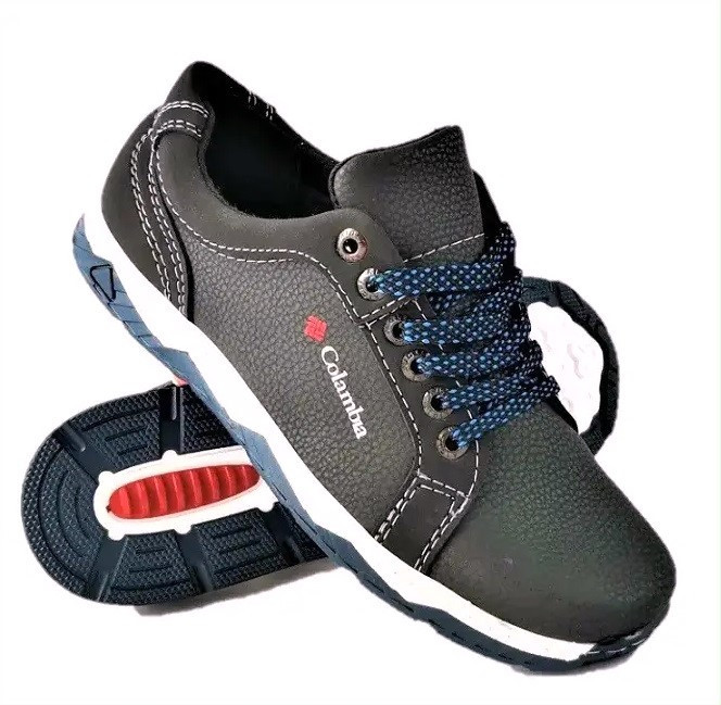 Кроссовки Мужские Чёрные Туфли Кожаные Мокасины (размеры: 40,41) Видео Обзор Днепр - изображение 1