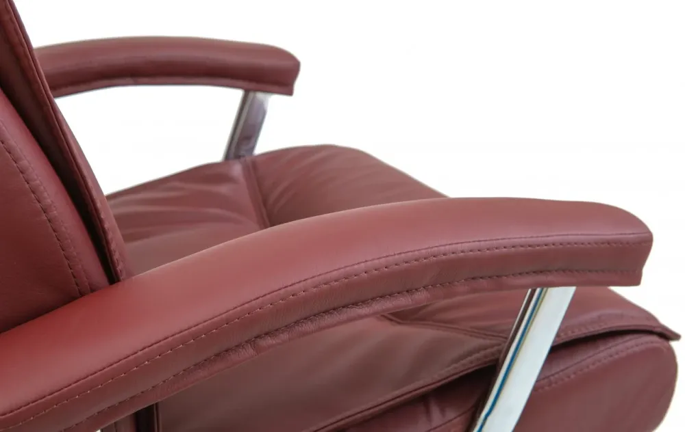 Офісне Крісло Керівника Richman Бургас Fly 2223 Хром М2 AnyFix Бордовий Київ - фото 4