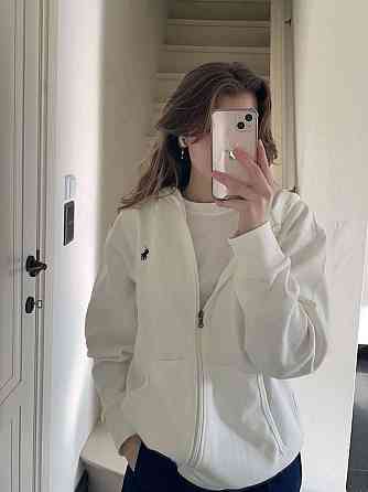 Женская стильная повседневная зип-худи тринитка на флисе Меланж Одесса