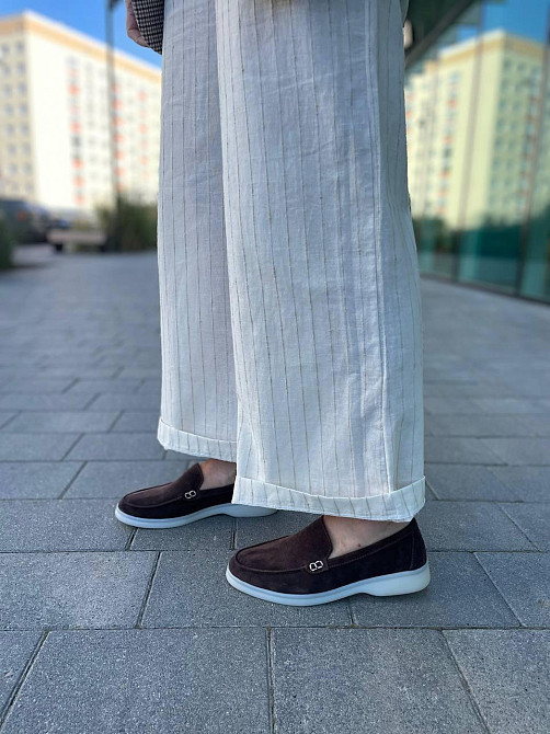 Jasmine Лоферы женские Jasmine шоколадные натуральная замша размерный ряд 36-40 (1068) Коломыя - изображение 6