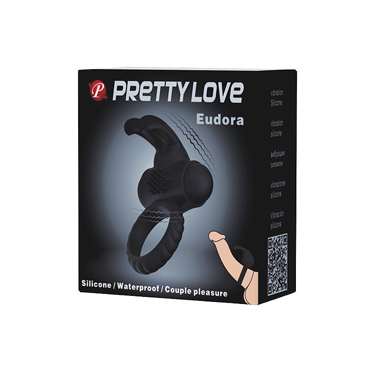 Ерекційне кільце - Pretty Love Eudora Penis Ring Black Sex Aura Київ - фото 2