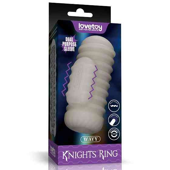 Мастурбатор - Knights Ring Vibrating Dual Purpose Sleeve-Wavy Sex Aura Київ