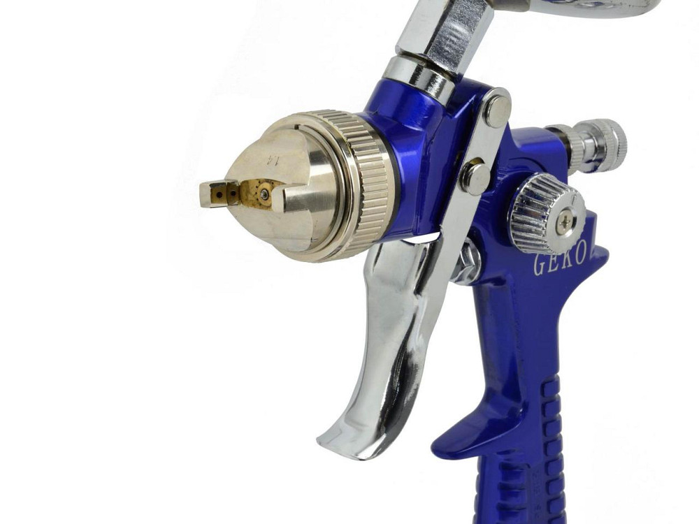 Пульверизатор професійний HVLP 1.4 мм, бачок 1 л металевий Киев - изображение 2