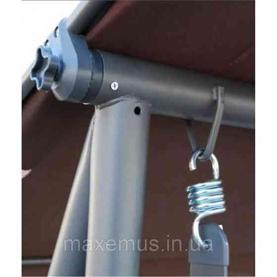 Садовые качели для дачи и дома четырехместные уличные качели с навесом Bonro Garden дачные качели для отдыха Мостиська