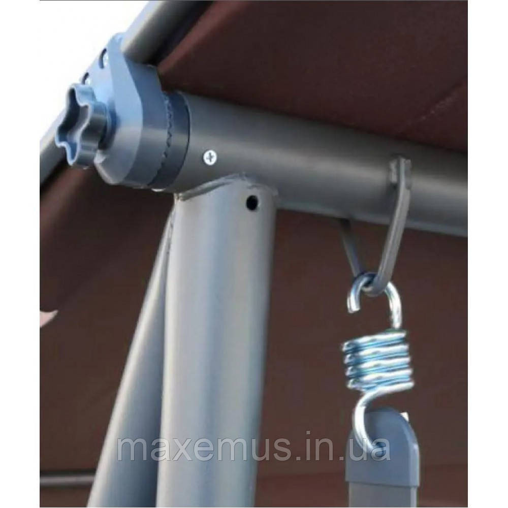 Садовые качели для дачи и дома четырехместные уличные качели с навесом Bonro Garden дачные качели для отдыха Мостиська - фото 6