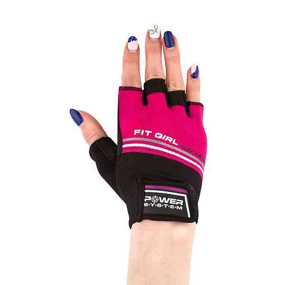 Рукавички для фітнесу Power System PS-2920 Fit Girl Evo Pink S Кам'янське