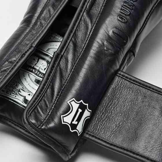 Боксерские перчатки Leone Greatest Black 12 унций профессиональные кожаные перчатки с пенно-гелевым наполнител Киев