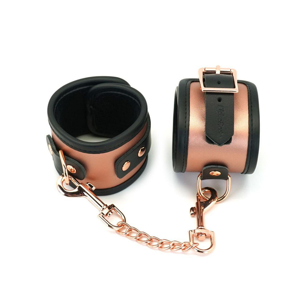 Наручники Liebe Seele Rose Gold Memory Wrist Cuff, натуральна шкіра, золото рожеве Sex Aura Київ - фото 1