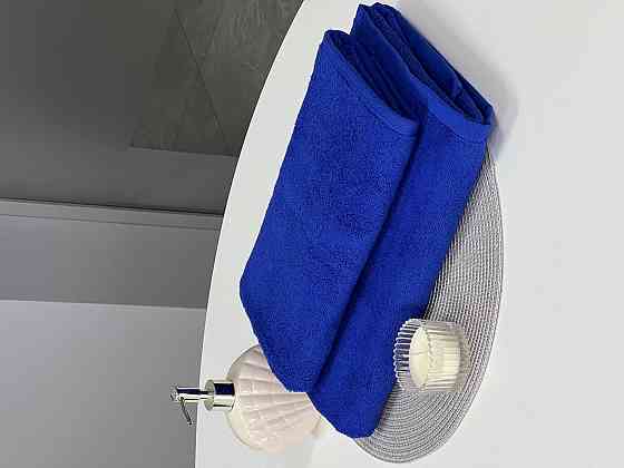 Комплект махровых полотенец Ideal Textile 2 шт (50х90см + 70х140см) (56860378) Синий Черновцы