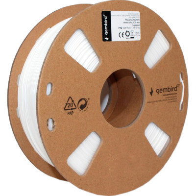 Пластик для 3D-принтера Gembird PLA, 1.75 мм, 1кг, white (3DP-PLA1.75-01-W) Винница - изображение 2