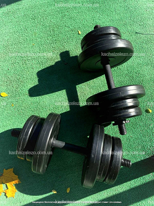 Гантелі набірні 2 по 10 кг з ABS покриттям Гантелі, гирі, штанги та диски бітумні Київ - фото 2