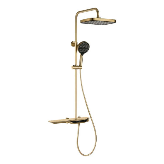 Душова колона з термостатичним змішувачем Mixxus Premium SPACE-009-J Brushed gold, 3 режими  ( MI6541 ) 20263 Харків