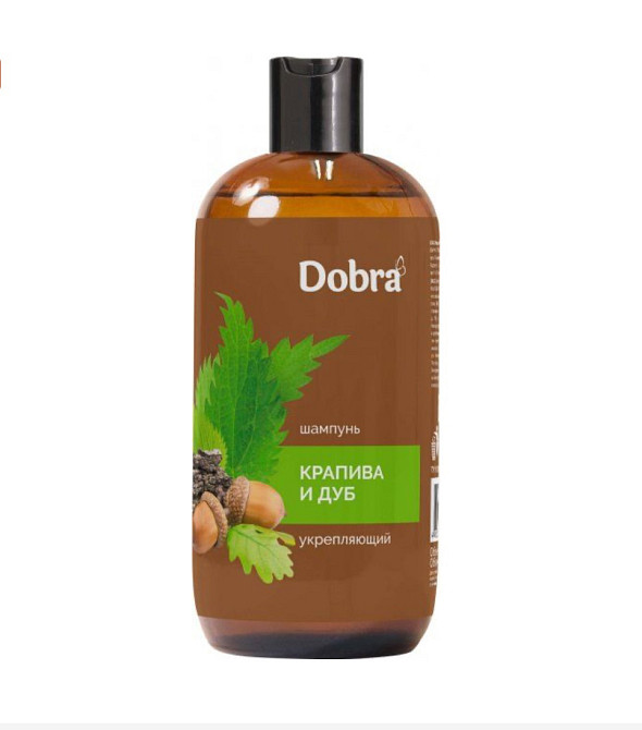 ШАМПУНЬ ДЛЯ ВОЛОС DOBRA КРАПИВА И ДУБ, УКРЕПЛЯЮЩИЙ 500МЛ Виноградів - фото 1