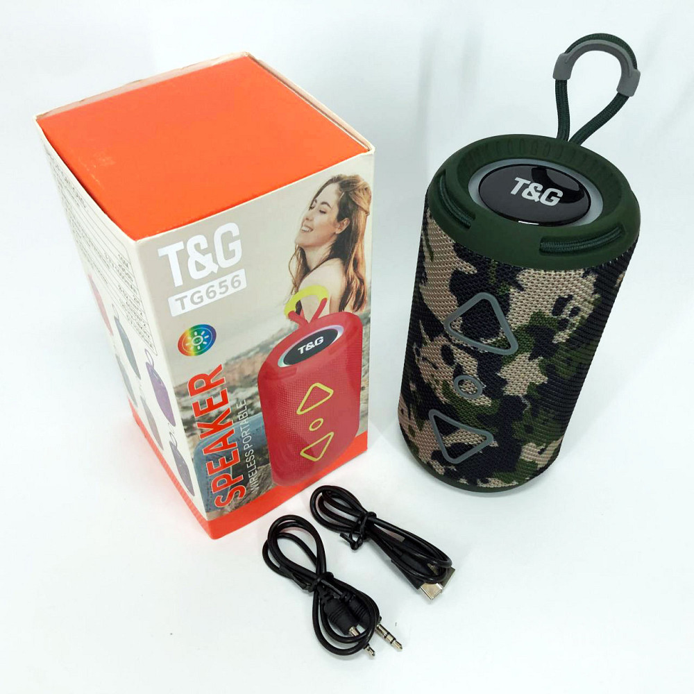 Блютуз акустика з радіо TG656, Bluetooth колонка з led підсвічуванням, Колонка usb s Bluetooth FM-18 Івано-Франківськ - фото 2