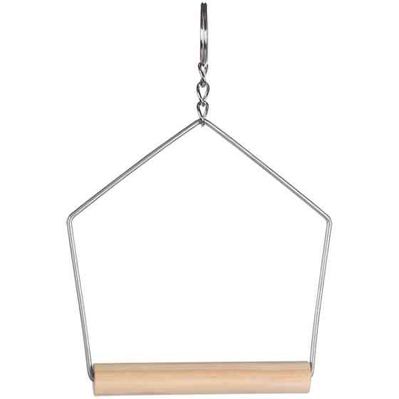 Flamingo Swing + Wooden Perch ФЛАМІНГО ГОЙДАЛКА з дерев’яною жердочкою, іграшка для птахів Київ