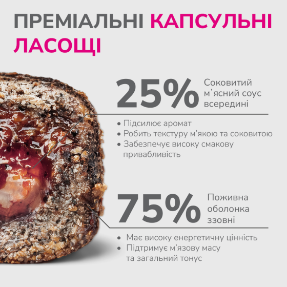 LK Baits Pet Nutrigo Treat Game Функціональні ласощі для собак з олениною та рибним соусом (Ø 12 мм), 150 г Киев