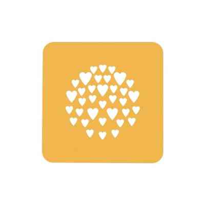 Кондитерський килимок Silikomart для декорування "Серце" d 100 мм h 1 мм 2 шт (STENCIL CUORE) Вінниця