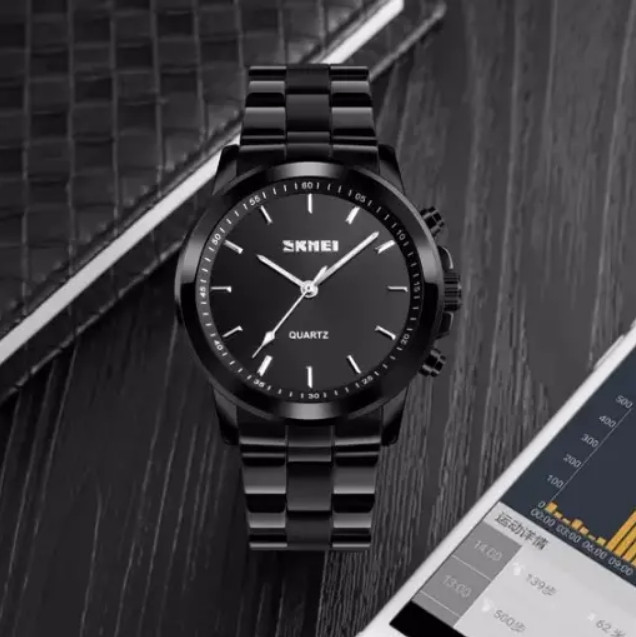 Чоловічий годинник Skmei 1324 чорні Вінниця - фото 5