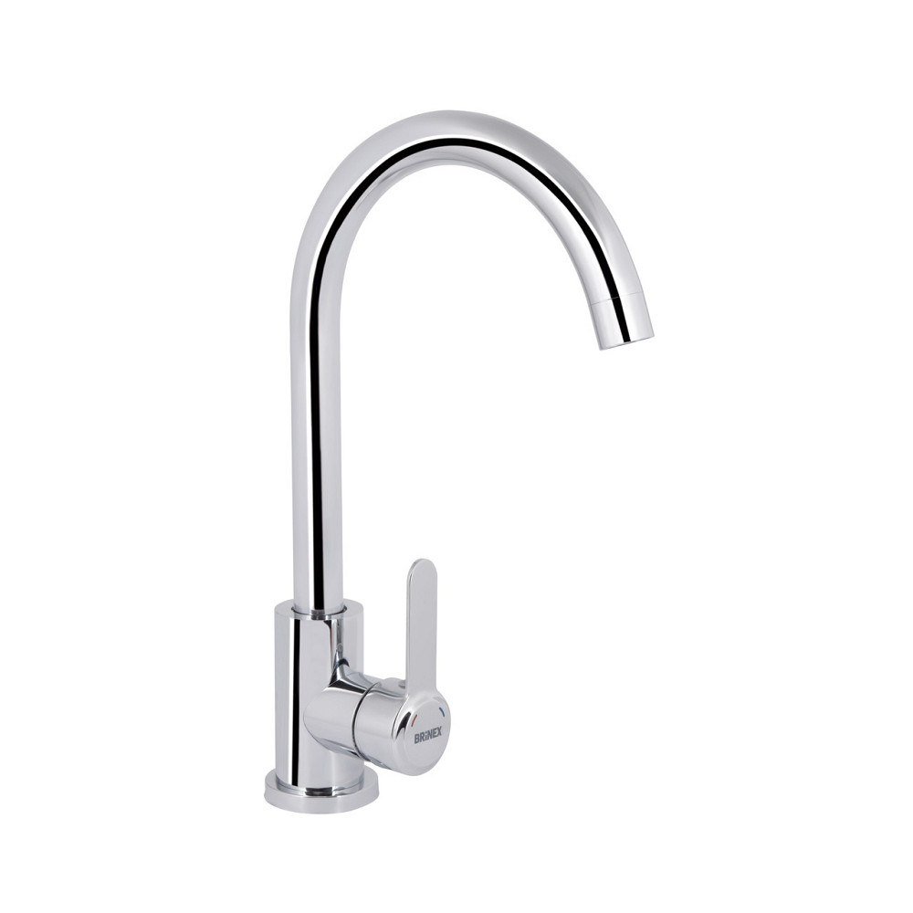Смеситель для кухни U-образный Brinex Pure 015F U-образный Chrome BRIPUR015FCRM Киев - изображение 1