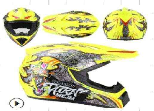 Шлем кроссовый (mod:225) (size:XL, YELOW DRAGON) Мукачево