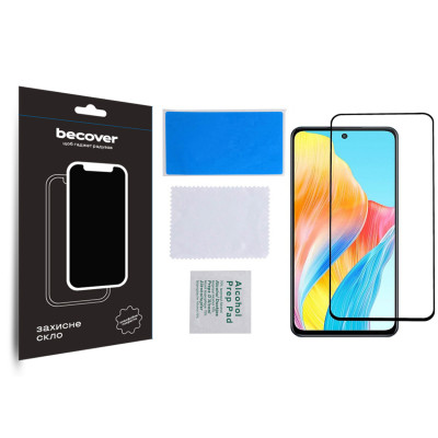 Стекло защитное BeCover Oppo A98 5G Black (709772) Винница - изображение 3
