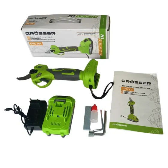 Секатор садовый аккумуляторный Grosser GPS 301 Коломыя