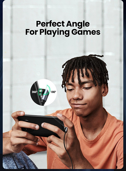 Наконечник UGreen Type-C для магнітного кабелю 540 Degree (Сріблястий) Миколаїв - фото 6