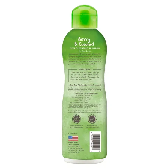 Шампунь для собак та котів TropiClean Deep Cleansing "Ягоди та кокос" універсальний, 3.8 л Вінниця