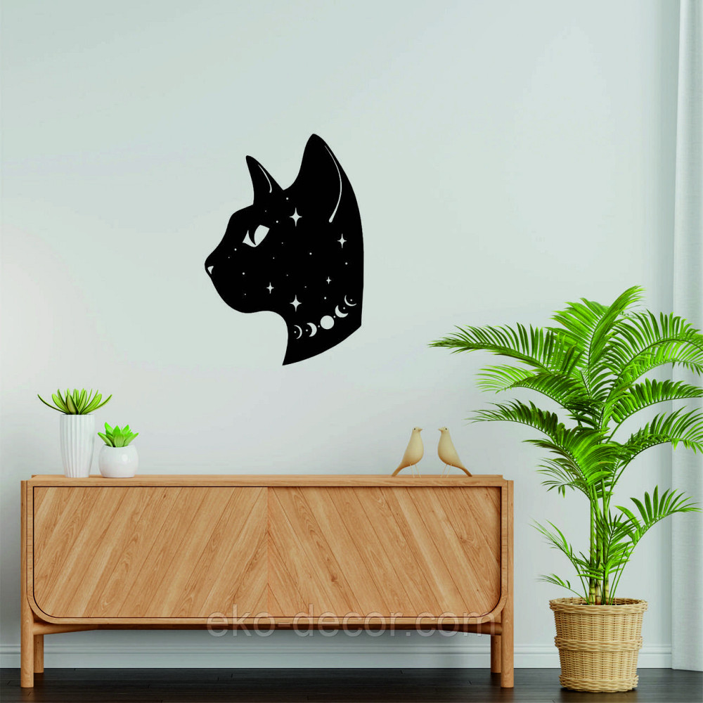 Декоративне настінне 3D Панно «Кіт» Декор на стіну з об'ємом Київ - фото 2