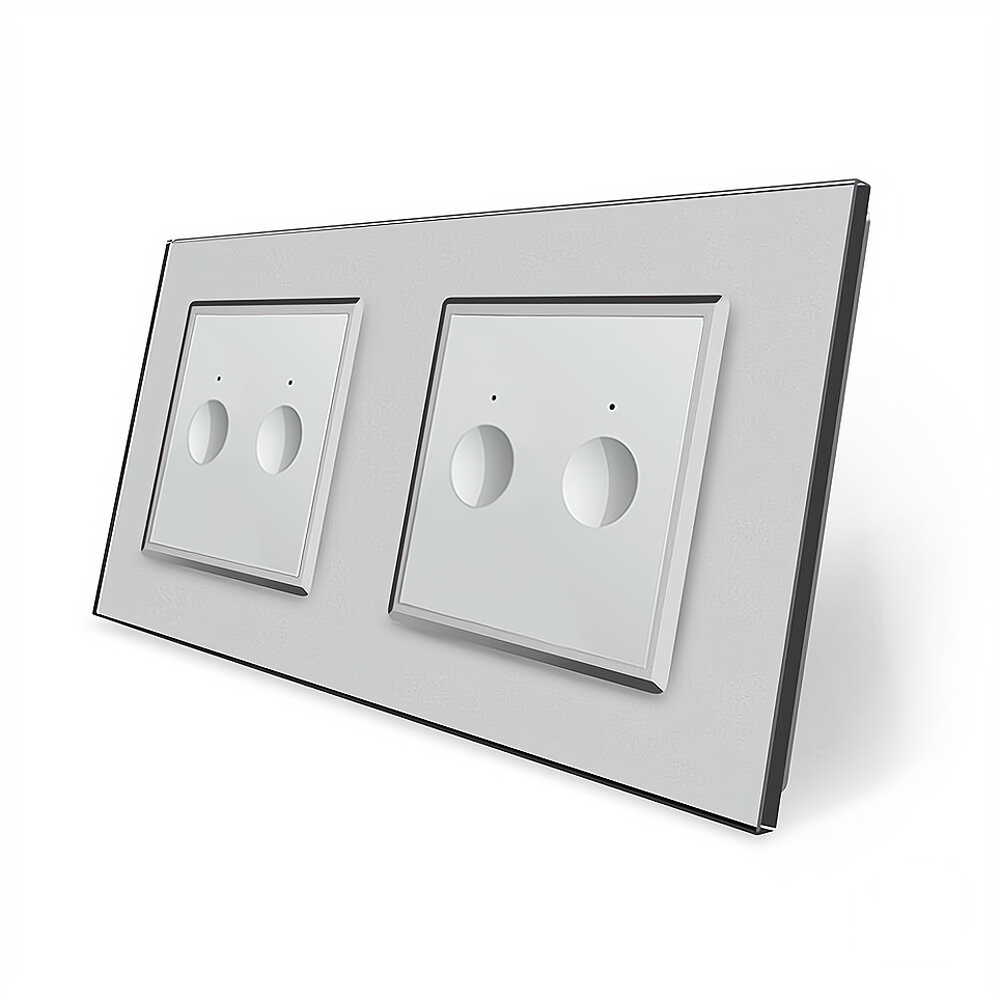 LIVOLO Сенсорний прохідний/перехресний вимикач Sense 4 сенсора (2-2) Livolo сірий скло (VL-C7FC Коломыя - изображение 8