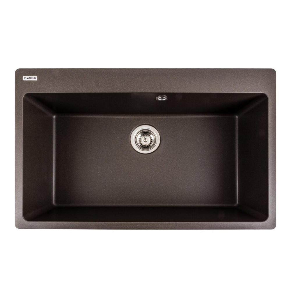 PLATINUM Гранітна мийка для кухні Platinum 7850 Bogema матова Темна скеля Київ - фото 1