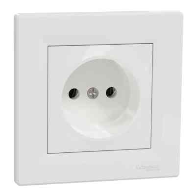 Розетка Schneider Electric ASFORA без заземлення біла (EPH3000121) Вінниця