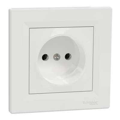Розетка Schneider Electric ASFORA без заземлення біла (EPH3000121) Вінниця - фото 2