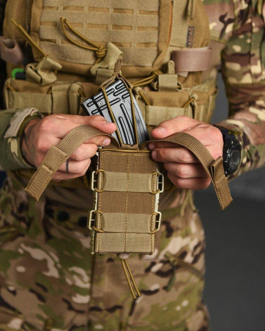 Підсумок-кайот для одного магазину ріжка відкритого типу каркасний РА4944 Одеса - фото 2