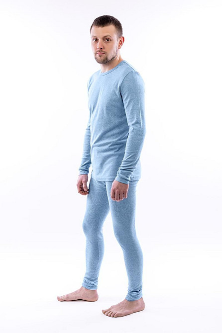 Комплект чоловічої нижньої білизни, блакитний колір топ Крохатушка одяг Київ - фото 1