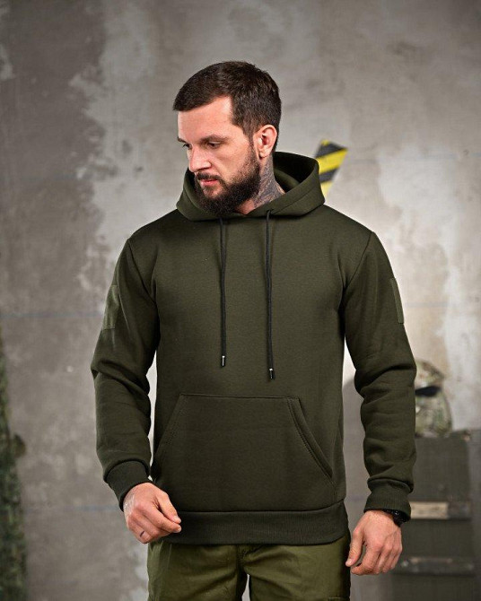 Мілітарі худі на флісі GENESIS Всесвет oliva ПП8139 Одеса - фото 2