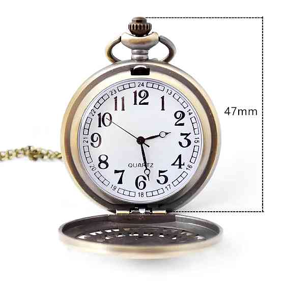 Часы на цепочке с гербом Хогвартс RESTEQ 47 мм, Часы карманные Гарри Поттер, Часы с эмблемой Хогвартс Киев