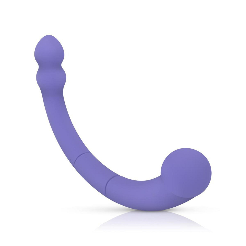 Двухсторонний вибратор Good Vibes Leah, фиолетовый Sex Aura Киев - изображение 1