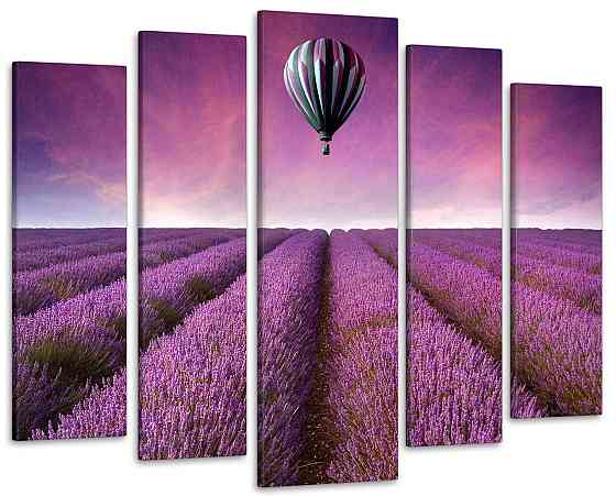 Модульна картина Лавандове поле Art-280_5 ( 80х118см ) Київ